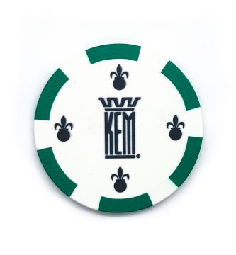 Kem Crown Poker Chip - Green